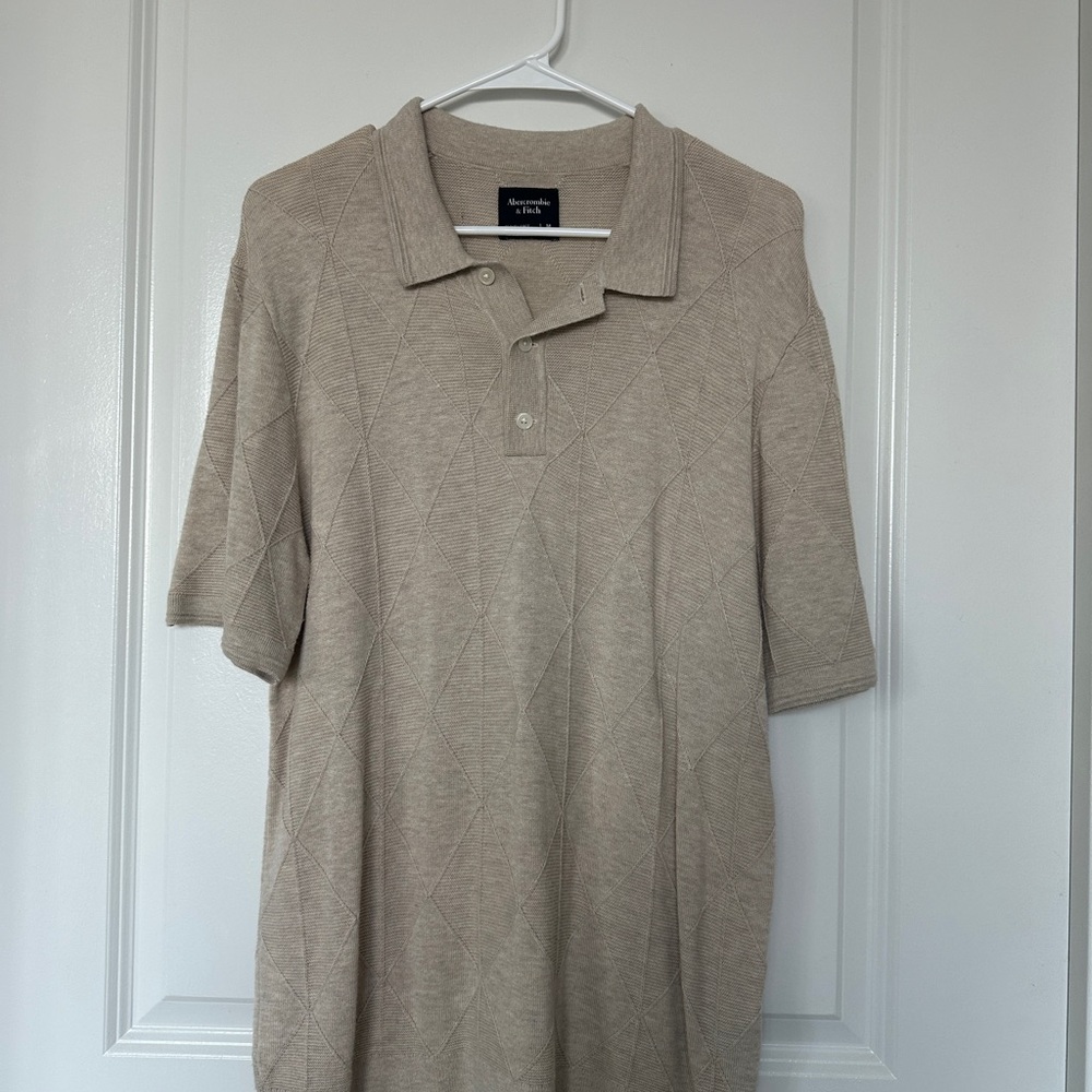 Abercrombie & Fitch Light Brown Polo Shirt